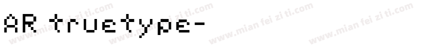 AR truetype字体转换